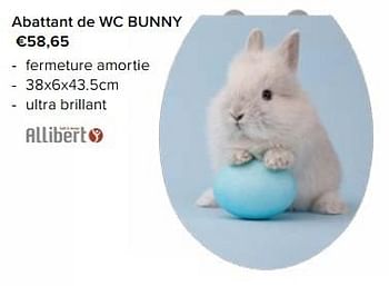 Promoties Abattant de wc bunny - Allibert - Geldig van 23/02/2024 tot 30/06/2024 bij Euro Shop
