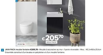Promotions Java pack meuble fontaine - Allibert - Valide de 23/02/2024 à 30/06/2024 chez Euro Shop