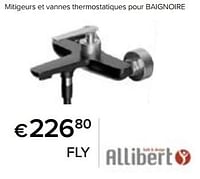 Promotions Mitigeurs et vannes thermostatiques pour baignoire fly - Allibert - Valide de 23/02/2024 à 30/06/2024 chez Euro Shop