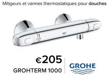 Promotions Mitigeurs et vannes thermostatiques pour douches grohterm 1000 - Grohe - Valide de 23/02/2024 à 30/06/2024 chez Euro Shop