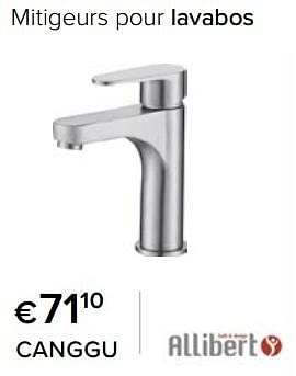 Promotions Mitigeurs pour lavabos canggu - Allibert - Valide de 23/02/2024 à 30/06/2024 chez Euro Shop