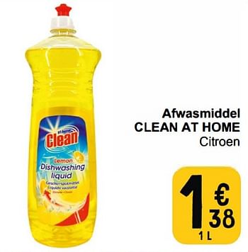 Promoties Afwasmiddel clean at home citroen - Huismerk - Cora - Geldig van 20/02/2024 tot 26/02/2024 bij Cora