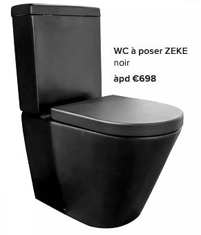 Promoties Wc à poser zeke - Huismerk - Euroshop - Geldig van 23/02/2024 tot 30/06/2024 bij Euro Shop