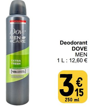 Promoties Deodorant dove men - Dove - Geldig van 20/02/2024 tot 26/02/2024 bij Cora