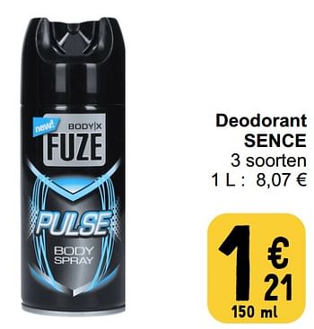 Promoties Deodorant sence - Sence - Geldig van 20/02/2024 tot 26/02/2024 bij Cora