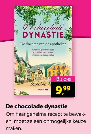 Promoties De chocolade dynastie - Huismerk - Boekenvoordeel - Geldig van 17/02/2024 tot 25/02/2024 bij BoekenVoordeel