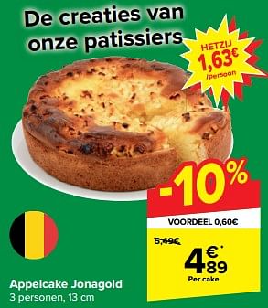 Promoties Appelcake jonagold - Huismerk - Carrefour Express - Geldig van 21/02/2024 tot 27/02/2024 bij Carrefour Express
