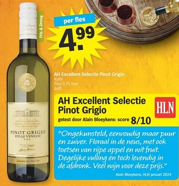 Promoties Ah excellent selectie pinot grigio - Witte wijnen - Geldig van 19/02/2024 tot 25/02/2024 bij Albert Heijn