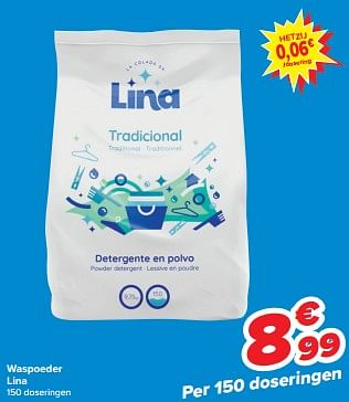 Promoties Waspoeder lina - Lina - Geldig van 21/02/2024 tot 03/04/2024 bij Carrefour