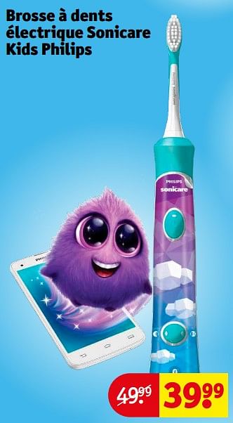 Promotions Brosse à dents électrique sonicare kids philips - Philips - Valide de 20/02/2024 à 25/02/2024 chez Kruidvat