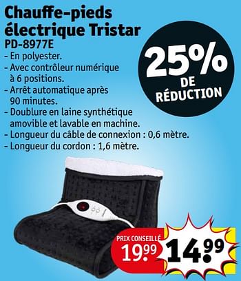 Promotions Chauffe-pieds électrique tristar pd-8977e - Tristar - Valide de 20/02/2024 à 25/02/2024 chez Kruidvat