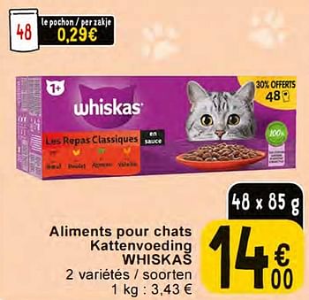 Promotions Aliments pour chats whiskas - Whiskas - Valide de 20/02/2024 à 26/02/2024 chez Cora