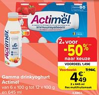 drinkyoghurt Actimel fles multifruitsmaak-Danone