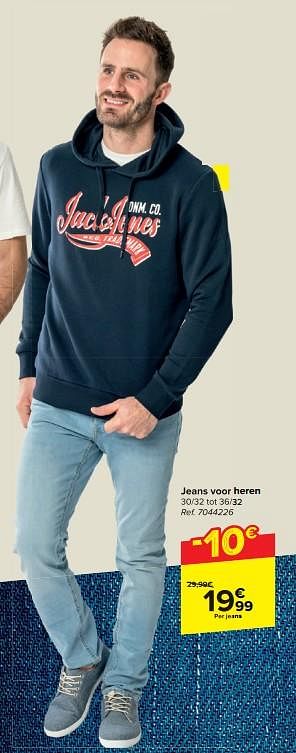 Promoties Jeans voor heren - Jack & Jones - Geldig van 21/02/2024 tot 03/04/2024 bij Carrefour
