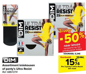 Promotions Panty’s ultra resist - Dim - Valide de 21/02/2024 à 03/04/2024 chez Carrefour