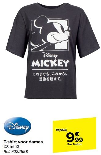 Promoties T-shirt voor dames - Disney - Geldig van 21/02/2024 tot 03/04/2024 bij Carrefour