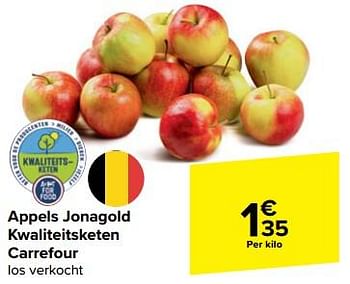 Promotions Appels jonagold kwaliteitsketen carrefour - Produit maison - Carrefour  - Valide de 21/02/2024 à 03/04/2024 chez Carrefour