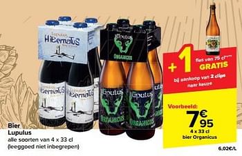 Promotions Bier organicus - Lupulus - Valide de 21/02/2024 à 03/04/2024 chez Carrefour