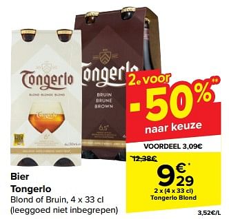 Promotions Bier tongerlo blond - Tongerlo - Valide de 21/02/2024 à 03/04/2024 chez Carrefour