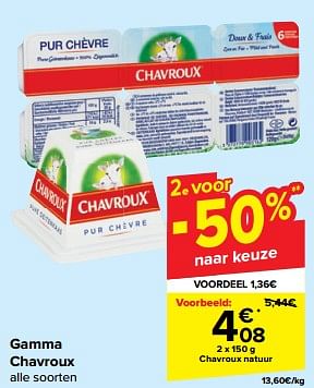 Promotions Chavroux natuur - Chavroux - Valide de 21/02/2024 à 03/04/2024 chez Carrefour