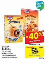 Promoties Donuts met suiker - Dr. Oetker - Geldig van 21/02/2024 tot 03/04/2024 bij Carrefour