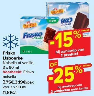 Promoties Frisko IJsboerke noisella - Ijsboerke - Geldig van 21/02/2024 tot 03/04/2024 bij Carrefour