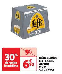 Bière blonde leffe sans alcool-Leffe