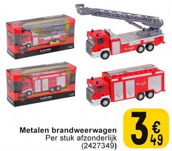 Promoties Metalen brandweerwagen - Huismerk - Cora - Geldig van 20/02/2024 tot 04/03/2024 bij Cora
