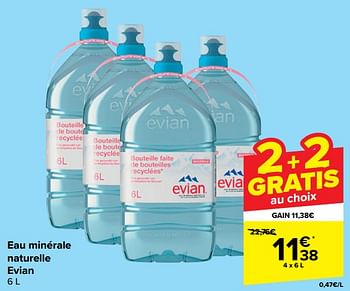 Promoties Eau minérale naturelle evian - Evian - Geldig van 21/02/2024 tot 03/04/2024 bij Carrefour