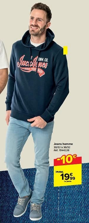Promoties Jeans homme - Jack & Jones - Geldig van 21/02/2024 tot 03/04/2024 bij Carrefour
