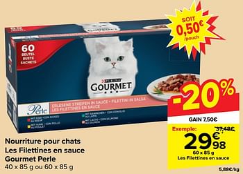 Promoties Les filettines en sauce - Purina - Geldig van 21/02/2024 tot 03/04/2024 bij Carrefour