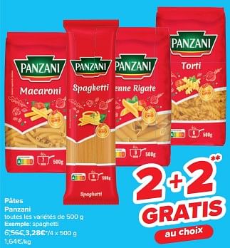 Promoties Spaghetti - Panzani - Geldig van 21/02/2024 tot 03/04/2024 bij Carrefour