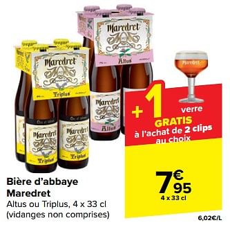Promotions Bière d’abbaye maredret - Maredret - Valide de 21/02/2024 à 03/04/2024 chez Carrefour