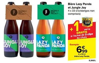 Promoties Bière lazy panda - Huismerk - Carrefour  - Geldig van 21/02/2024 tot 03/04/2024 bij Carrefour