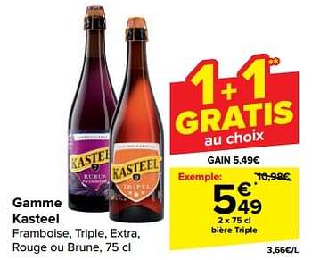 Promoties Bière triple - Kasteelbier - Geldig van 21/02/2024 tot 03/04/2024 bij Carrefour