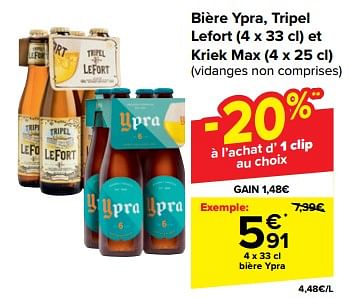 Promoties Bière ypra - Ypra - Geldig van 21/02/2024 tot 03/04/2024 bij Carrefour