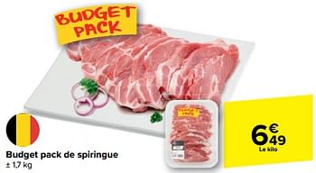 Promoties Budget pack de spiringue - Huismerk - Carrefour  - Geldig van 21/02/2024 tot 03/04/2024 bij Carrefour