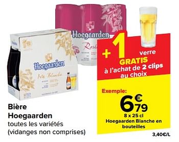 Promotions Hoegaarden blanche en bouteilles - Hoegaarden - Valide de 21/02/2024 à 03/04/2024 chez Carrefour