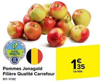 Promoties Pommes jonagold filière qualité carrefour - Huismerk - Carrefour  - Geldig van 21/02/2024 tot 03/04/2024 bij Carrefour