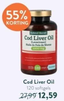Promoties Cod liver oil - Huismerk - Holland & Barrett - Geldig van 19/02/2024 tot 17/03/2024 bij Holland & Barret