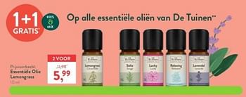 Promoties Essentiele olie lemongrass - De Tuinen - Geldig van 19/02/2024 tot 17/03/2024 bij Holland & Barret