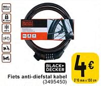 Fiets anti-diefstal kabel-Black & Decker