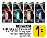 Led zaklamp + magneet-Dunlop