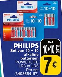 Set alkaline batterijen powerlife-Philips