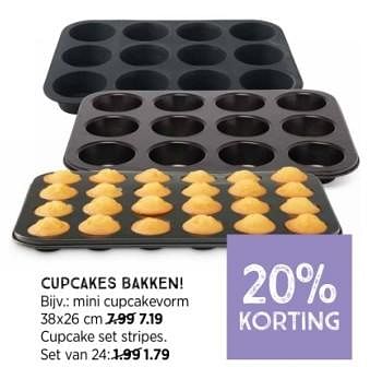 Promotions Mini cupcakevorm - Huismerk - Xenos - Valide de 18/02/2024 à 30/03/2024 chez Xenos