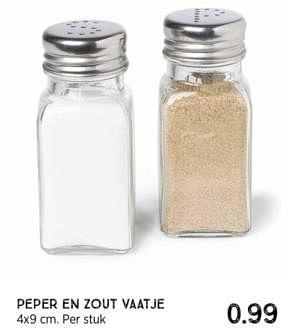 Promoties Peper en zout vaatje - Huismerk - Xenos - Geldig van 18/02/2024 tot 30/03/2024 bij Xenos
