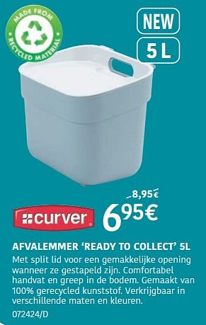 Promoties Afvalemmer ready to collect - Curver - Geldig van 15/02/2024 tot 17/03/2024 bij HandyHome