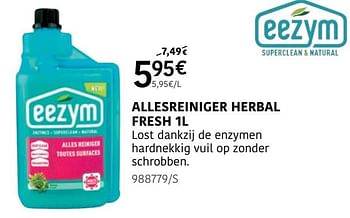 Promoties Allesreiniger herbal fresh - Eezym - Geldig van 15/02/2024 tot 17/03/2024 bij HandyHome