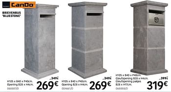 Promoties Brievenbus bluestone - CanDo - Geldig van 15/02/2024 tot 17/03/2024 bij HandyHome