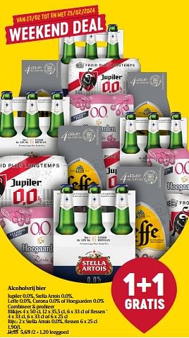 Promoties Alcoholvrij bier stella artois 0.0% - Stella Artois - Geldig van 22/02/2024 tot 28/02/2024 bij Delhaize